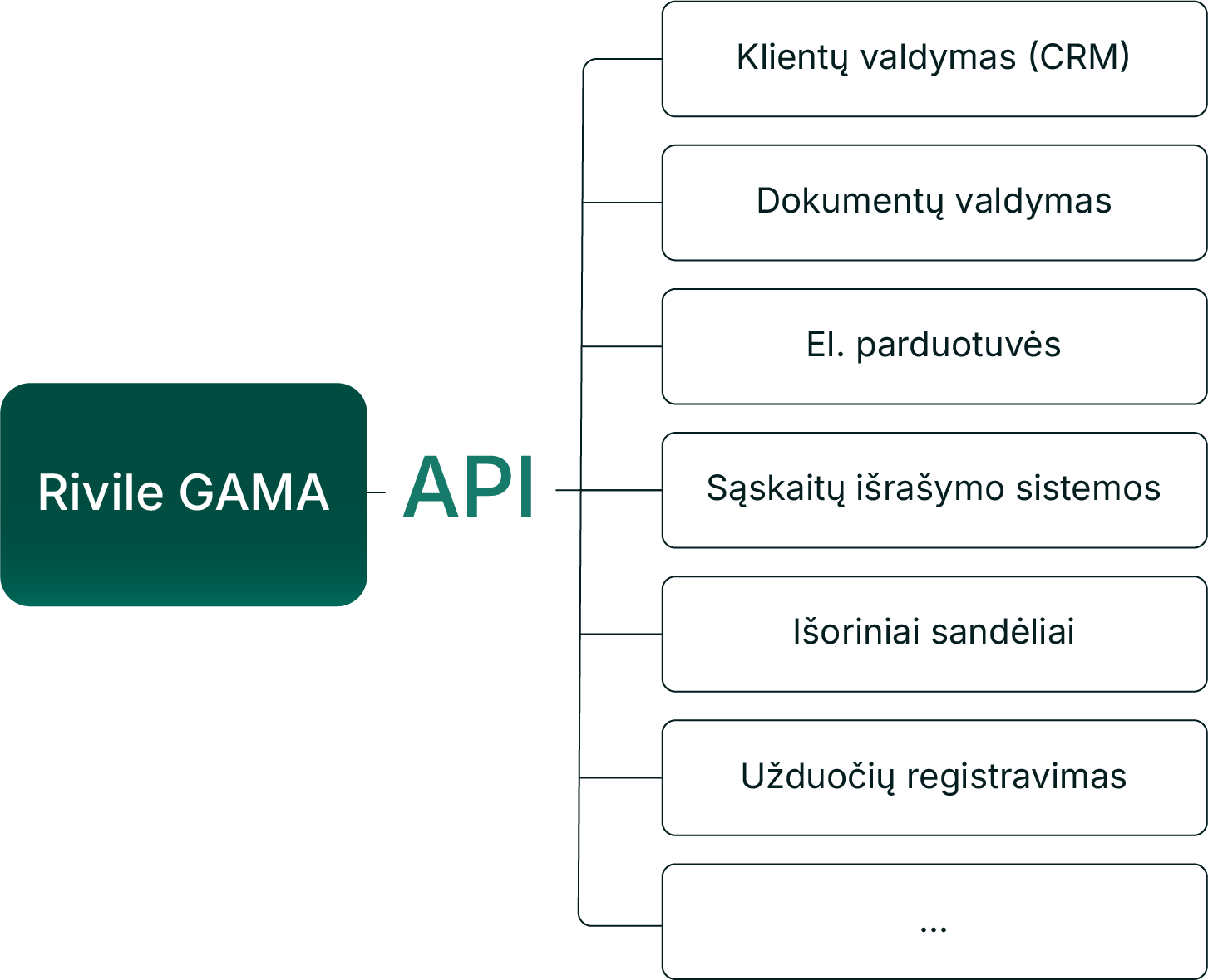api integracijos