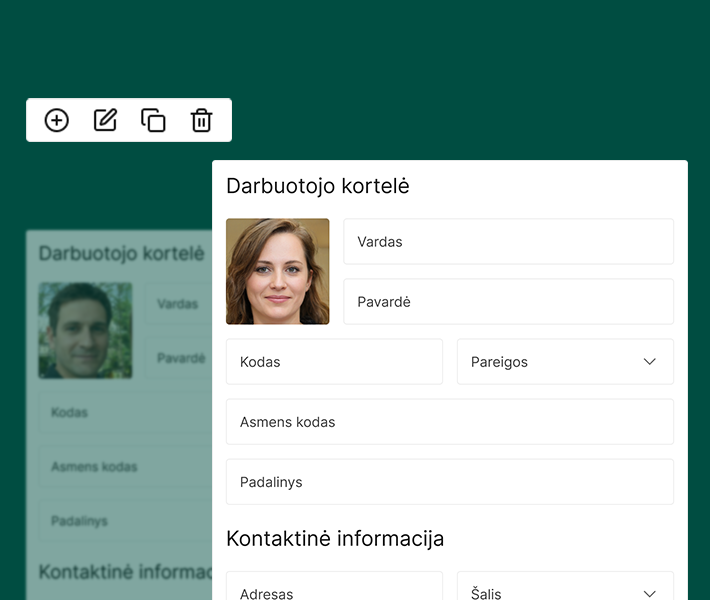 Darbuotoju informacijos valdymas