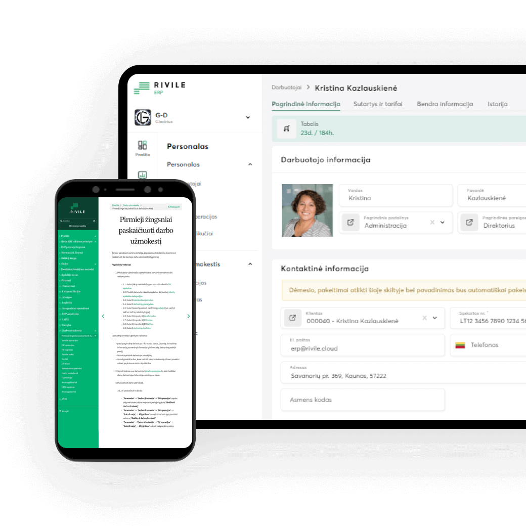 Išbandykite naują verslo valdymo sistemą Rivile ERP